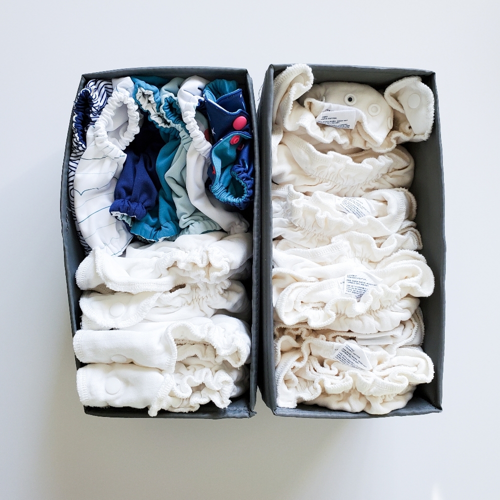 Partial NWOT ESEMBLY BABY Cloth Diaper Set 18pcs Size 1